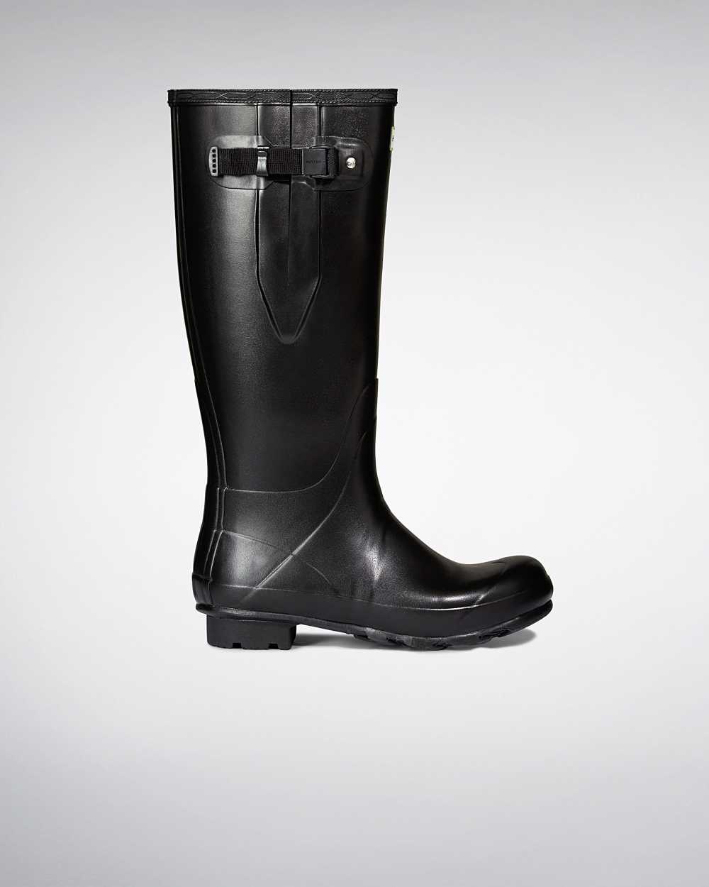Hunter Norris Field Side Neoprene Lined Hohe Gummistiefel Herren - Hunter Gummistiefel Schwarz | Ger